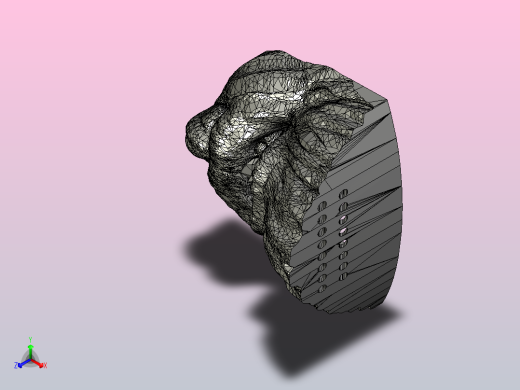 “星球大战脸”(SARS)面具正等轴测缩略图