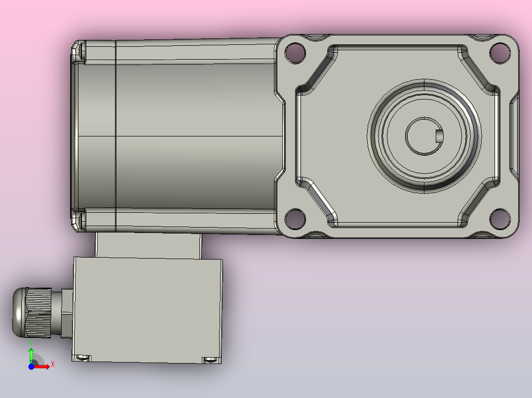 交流减速机ZDF2-18A10T-40-CT前视图