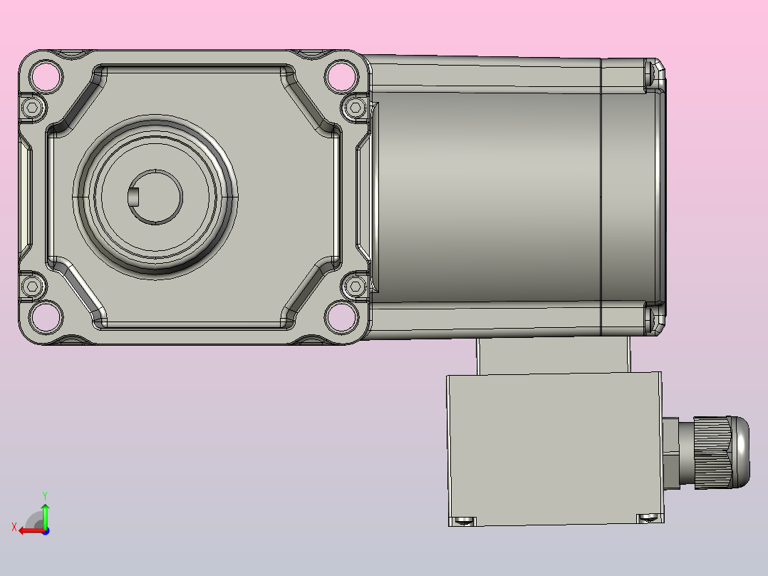 交流减速机ZDF2-18A10T-40-CT后视图
