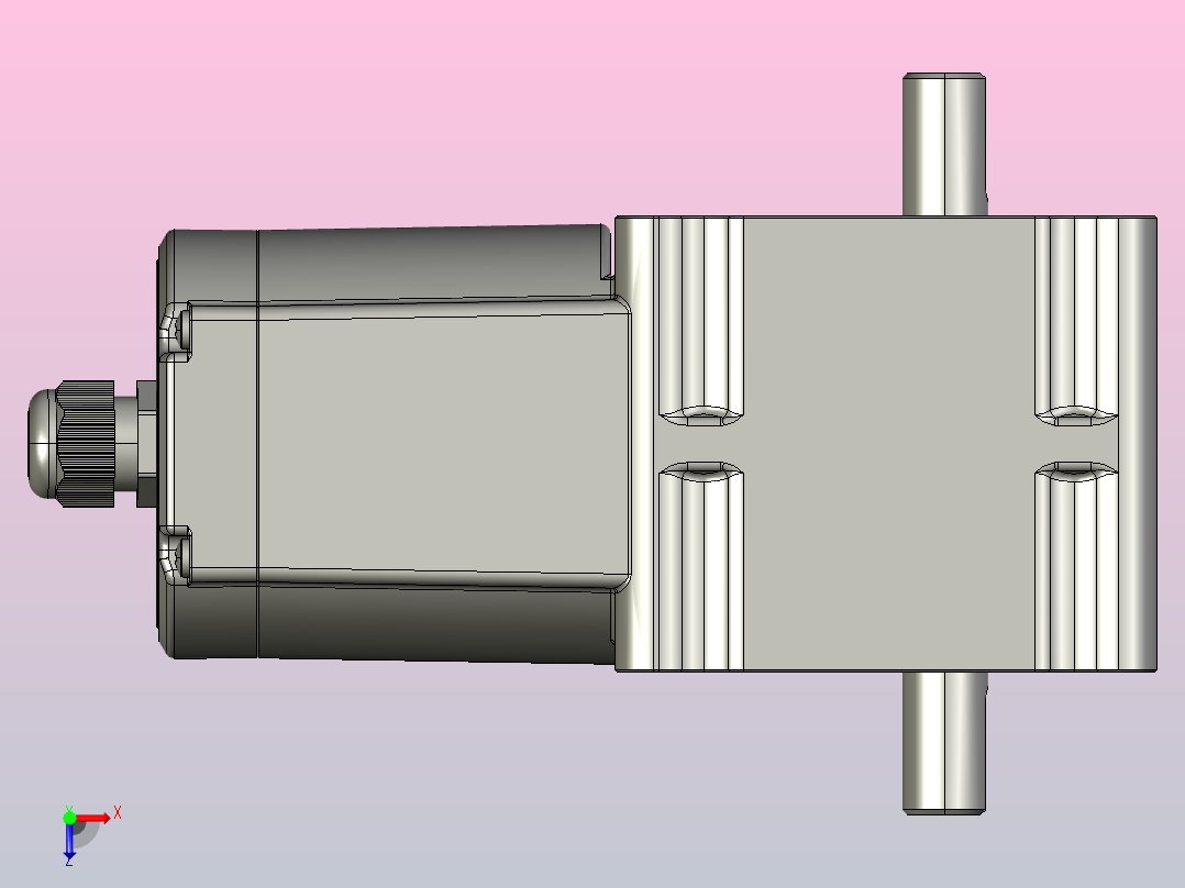 交流减速机ZDF2-18A10T-40-CT俯视图