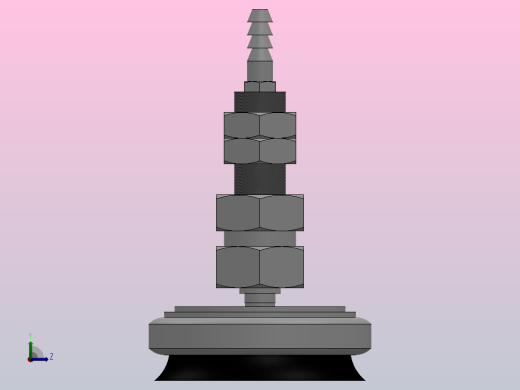 PUTKB 20~35摇摆型真空吸盘[PUTKB-35-S]左视缩略图