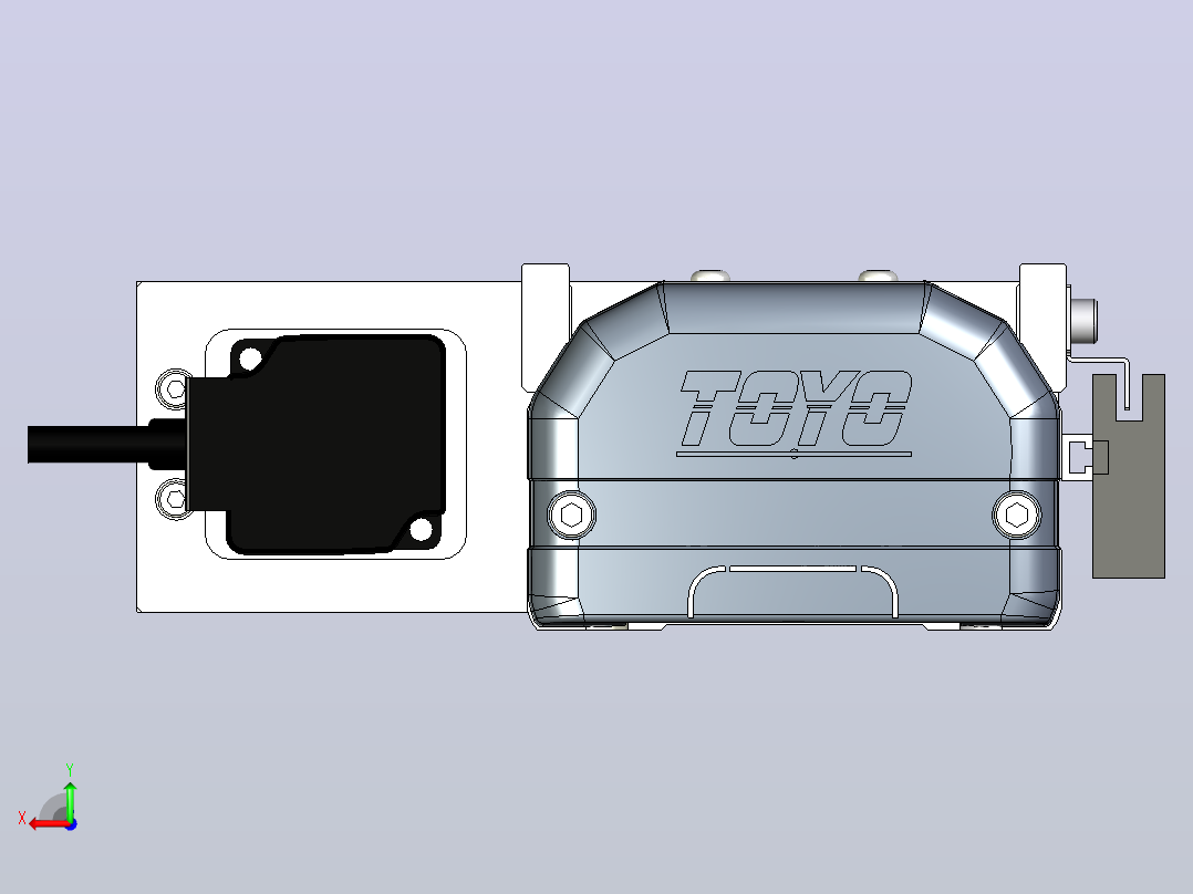 ETH12-200-BL-100W+煞車直线模组后视图