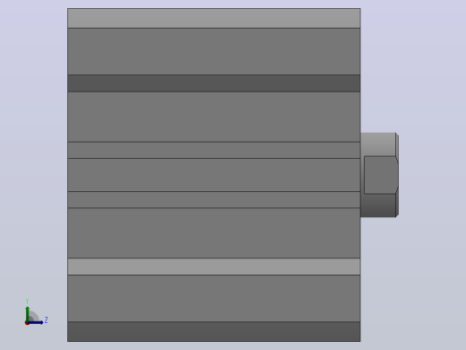 双作用气缸（QCQ2系列 ）[QCQ2B100-50]左视缩略图