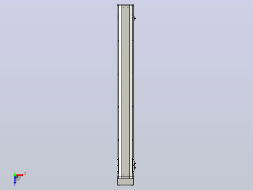 SYS12-850-BM-200W滚珠花健、支撑座、滚珠丝杠、交叉导轨、直线模组.STEP俯视缩略图