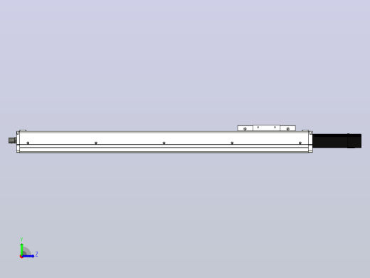 SCS12-600-BC-100W+煞車滚珠花健、支撑座、滚珠丝杠、交叉导轨、直线模组左视缩略图