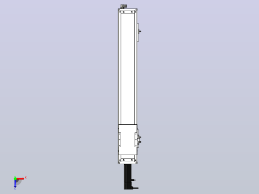 SCS12-600-BC-100W+煞車滚珠花健、支撑座、滚珠丝杠、交叉导轨、直线模组俯视缩略图