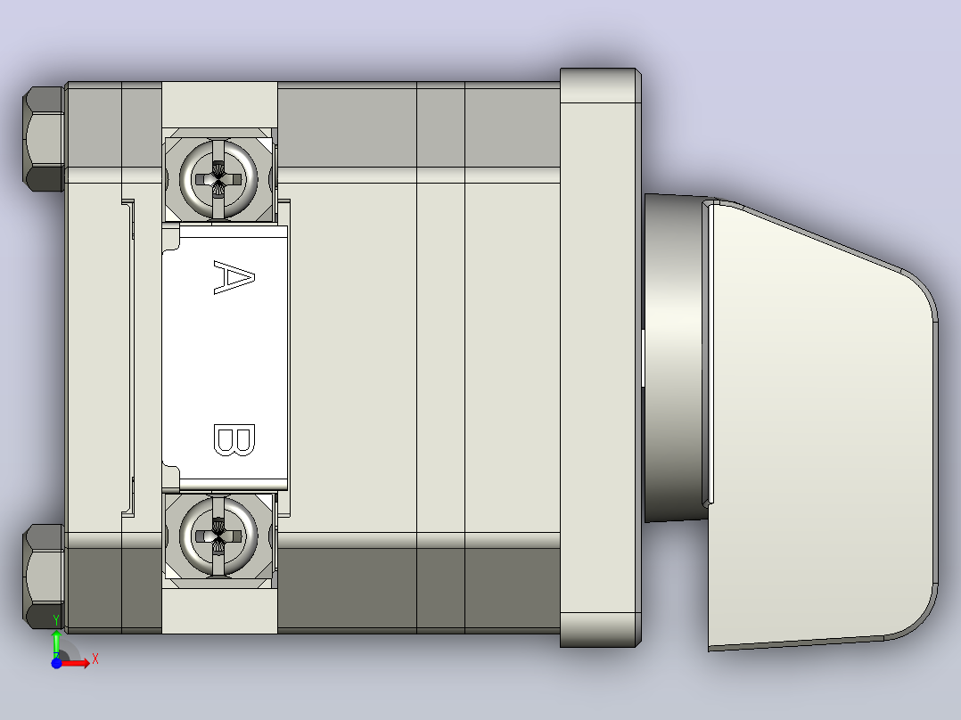 LW112-16-1万能转换开关三维模型202011前视图