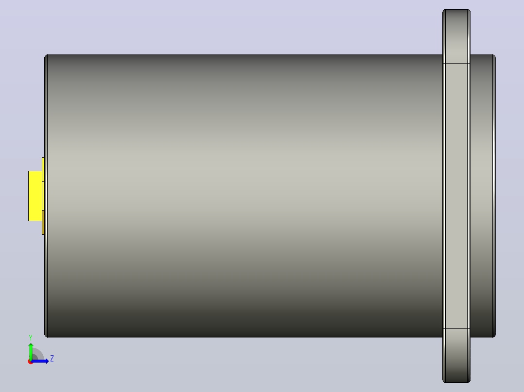 XT-60 面板安装式左视图