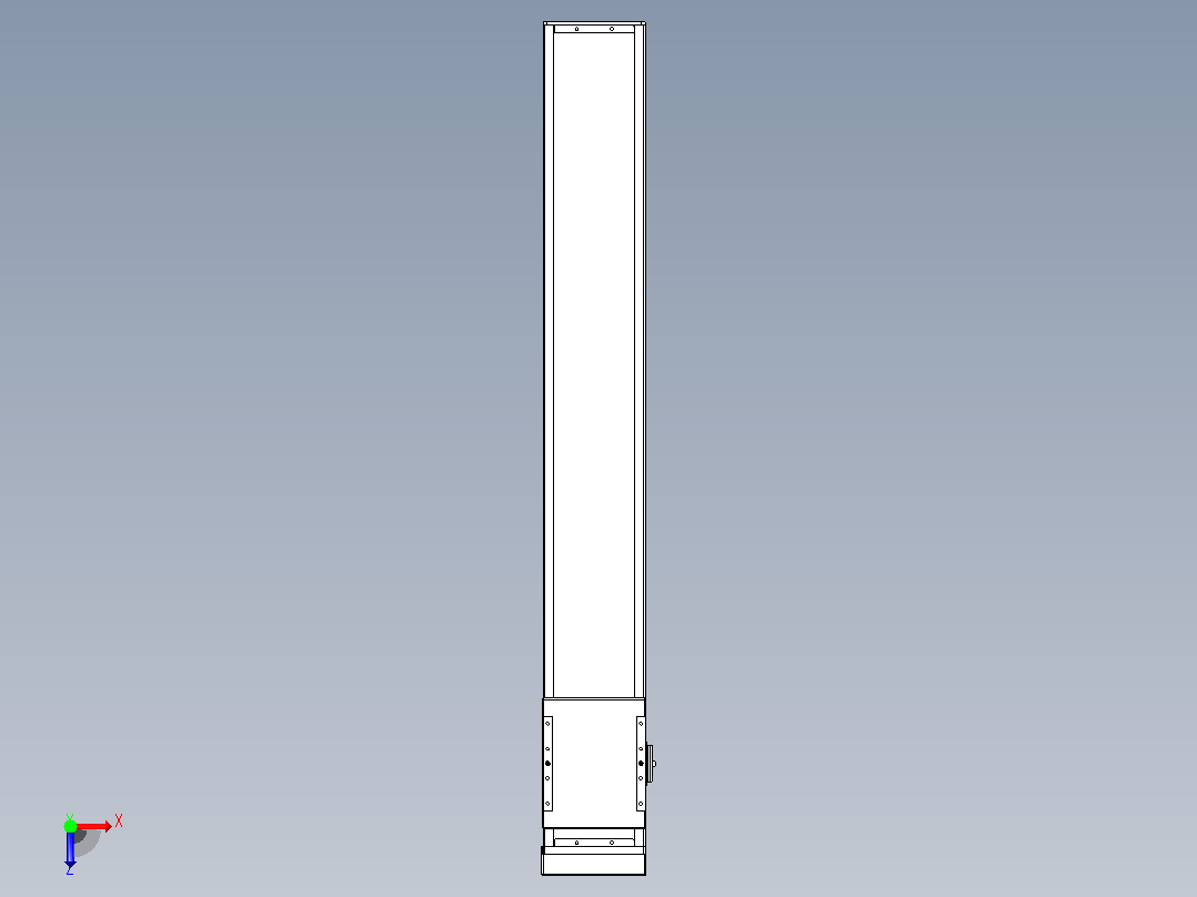 滚珠丝杠直线轴带导轨全封闭TPA-HCR-140D-2010C-L900-MP-Y-P40-N3俯视图
