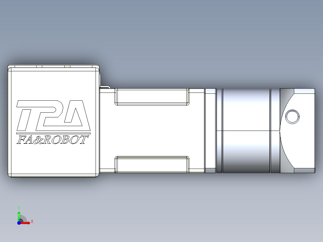 带式直线轴半闭式TPA-ONB-60-140-L2250-DR-J60-N3前视图