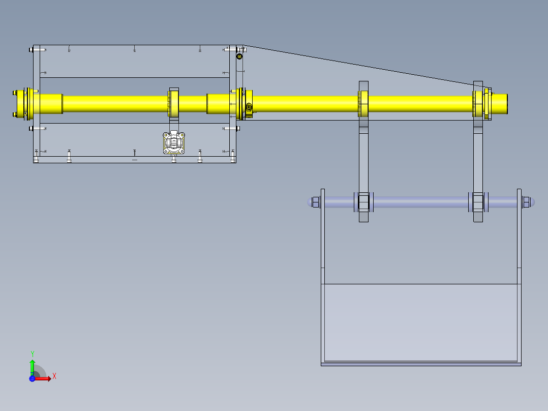 悬吊机构前视图