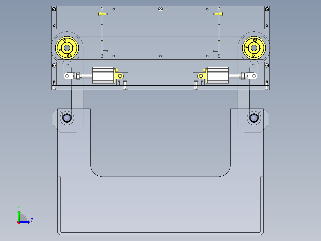 悬吊机构左视图