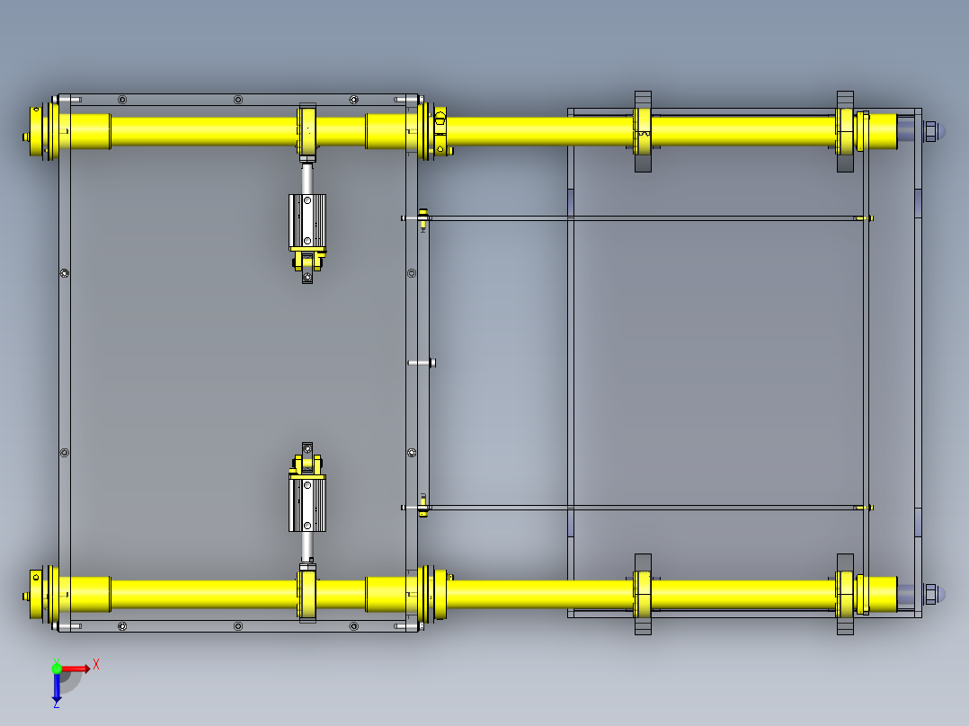 悬吊机构俯视图