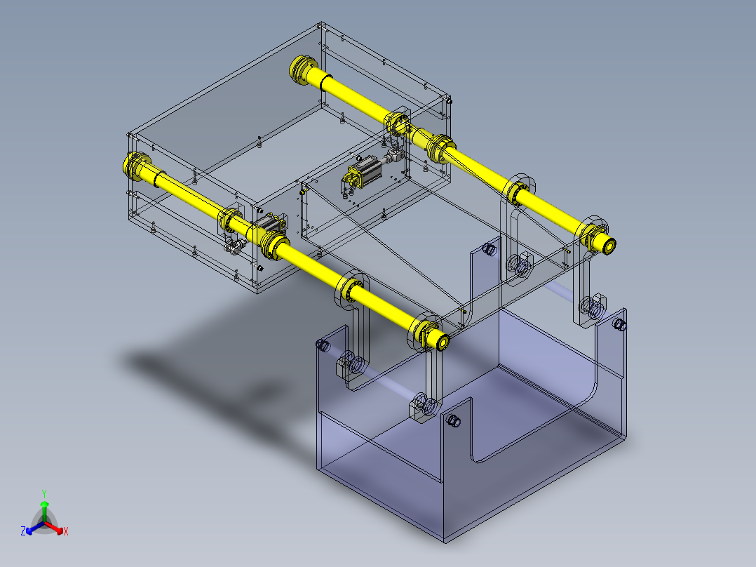 悬吊机构正等轴测图