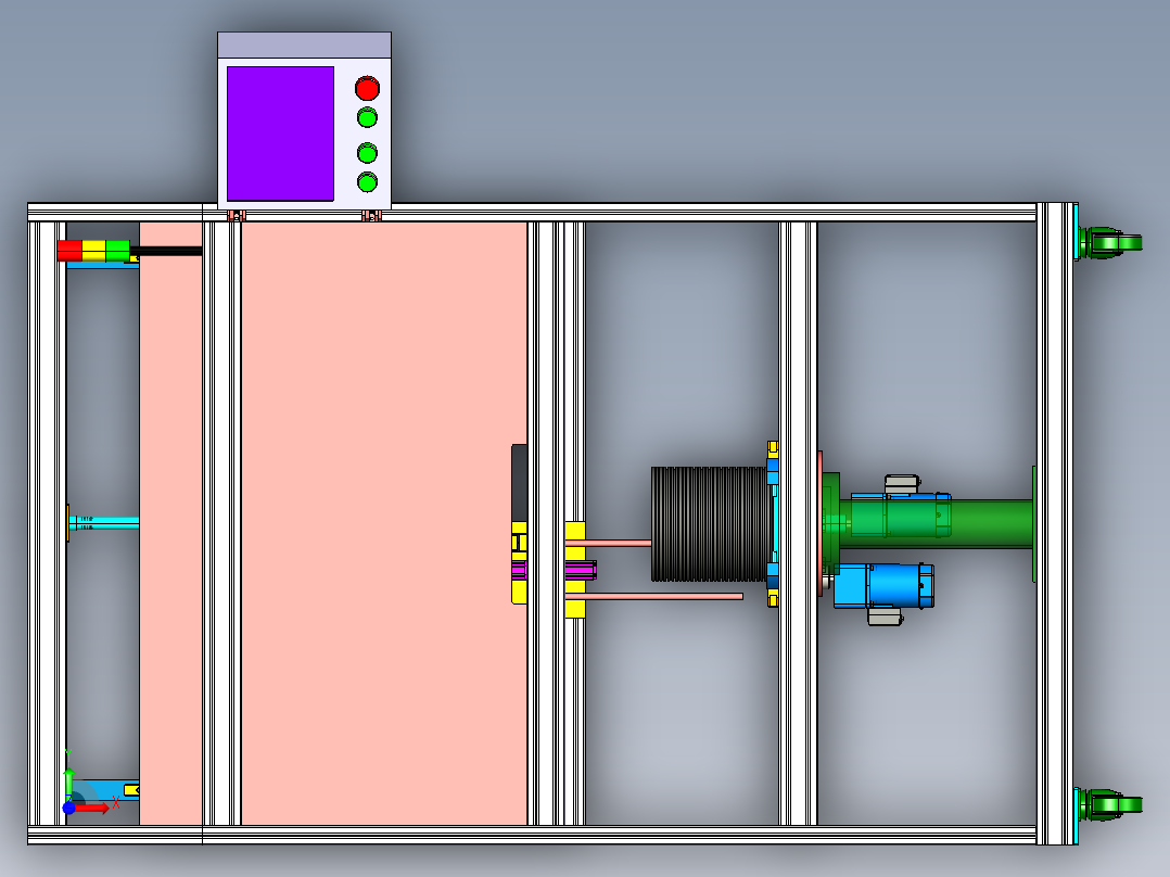 油封自动喷蜡设备前视图