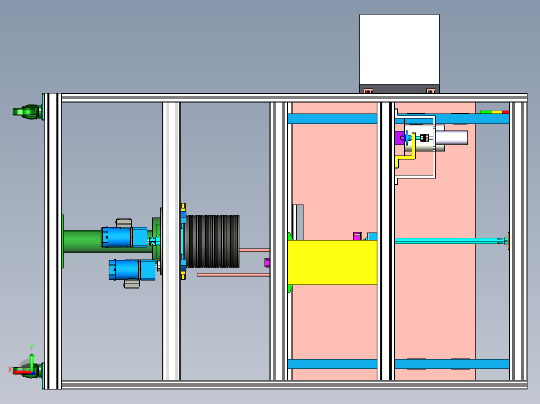油封自动喷蜡设备后视图