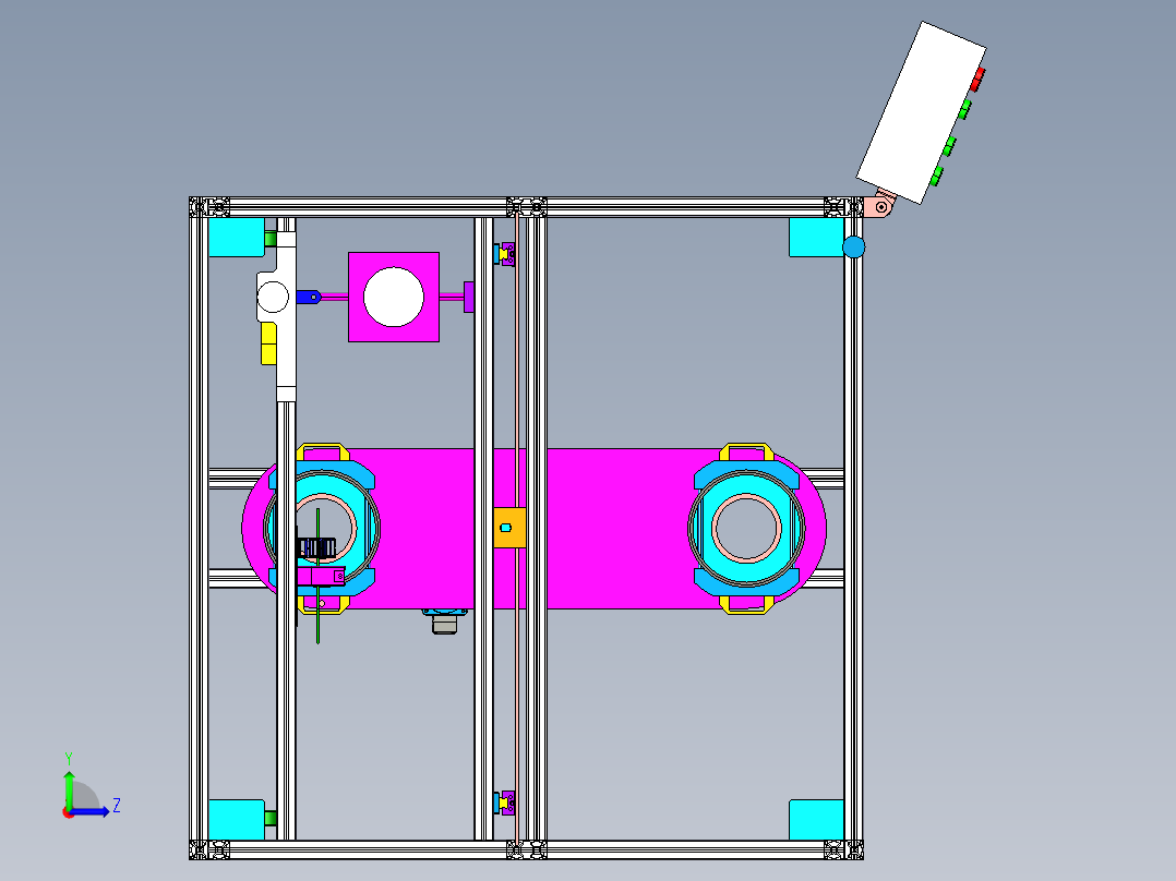 油封自动喷蜡设备左视图