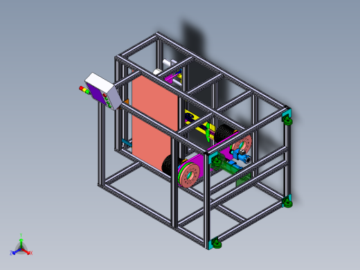 油封自动喷蜡设备正等轴测缩略图