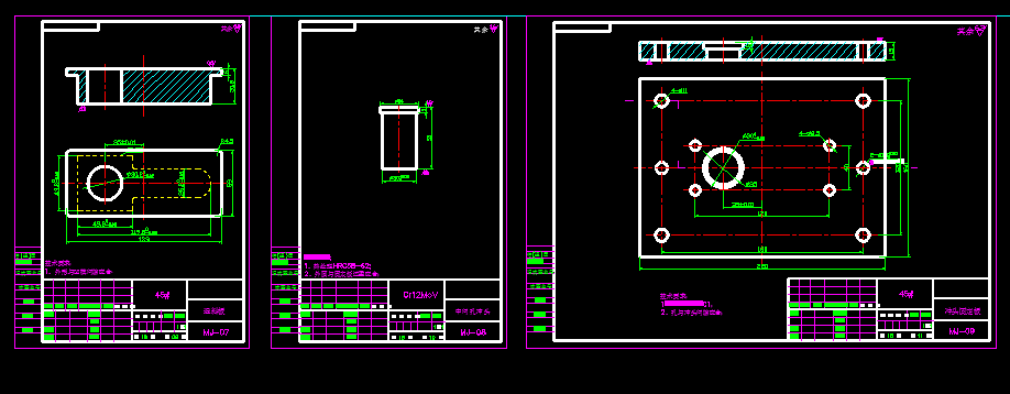 PROE-T形板复合冲压模具设计