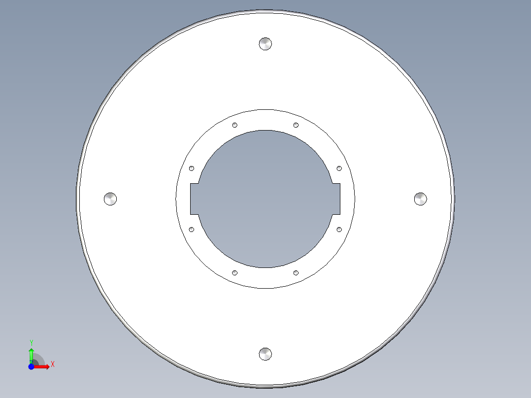 三重-主轧辊前视图