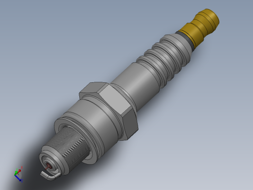 solidworks tu17vrm铱金火花塞