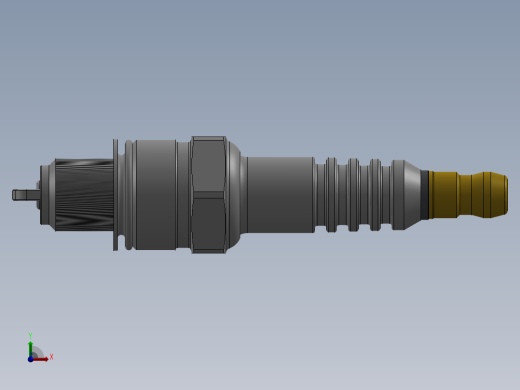 solidworks tu17vrm铱金火花塞前视缩略图