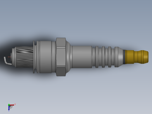 solidworks tu17vrm铱金火花塞俯视缩略图