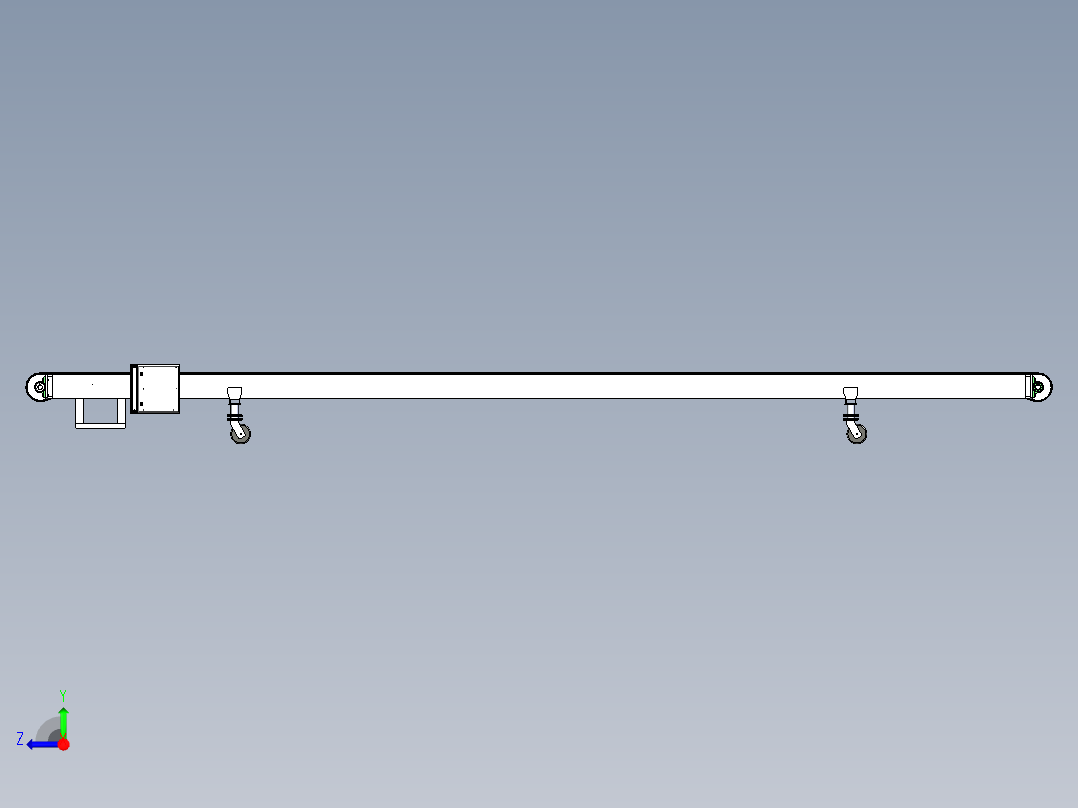水平输送带右视图