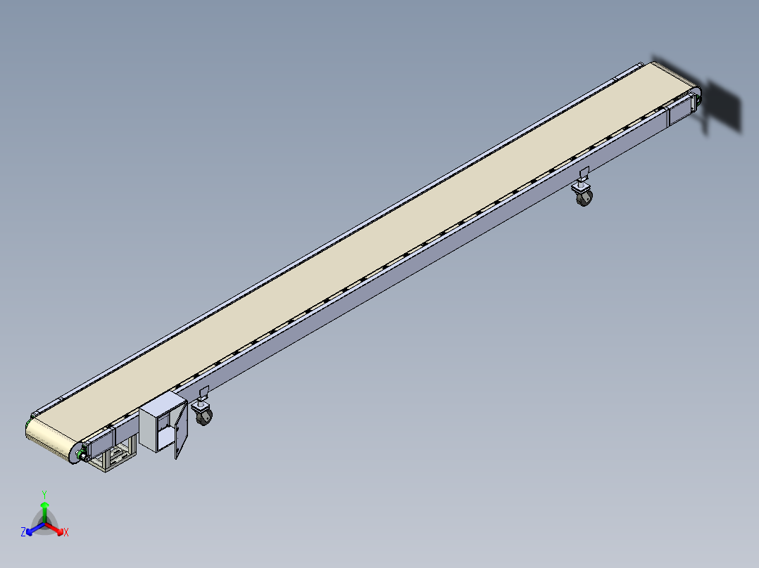水平输送带正等轴测图