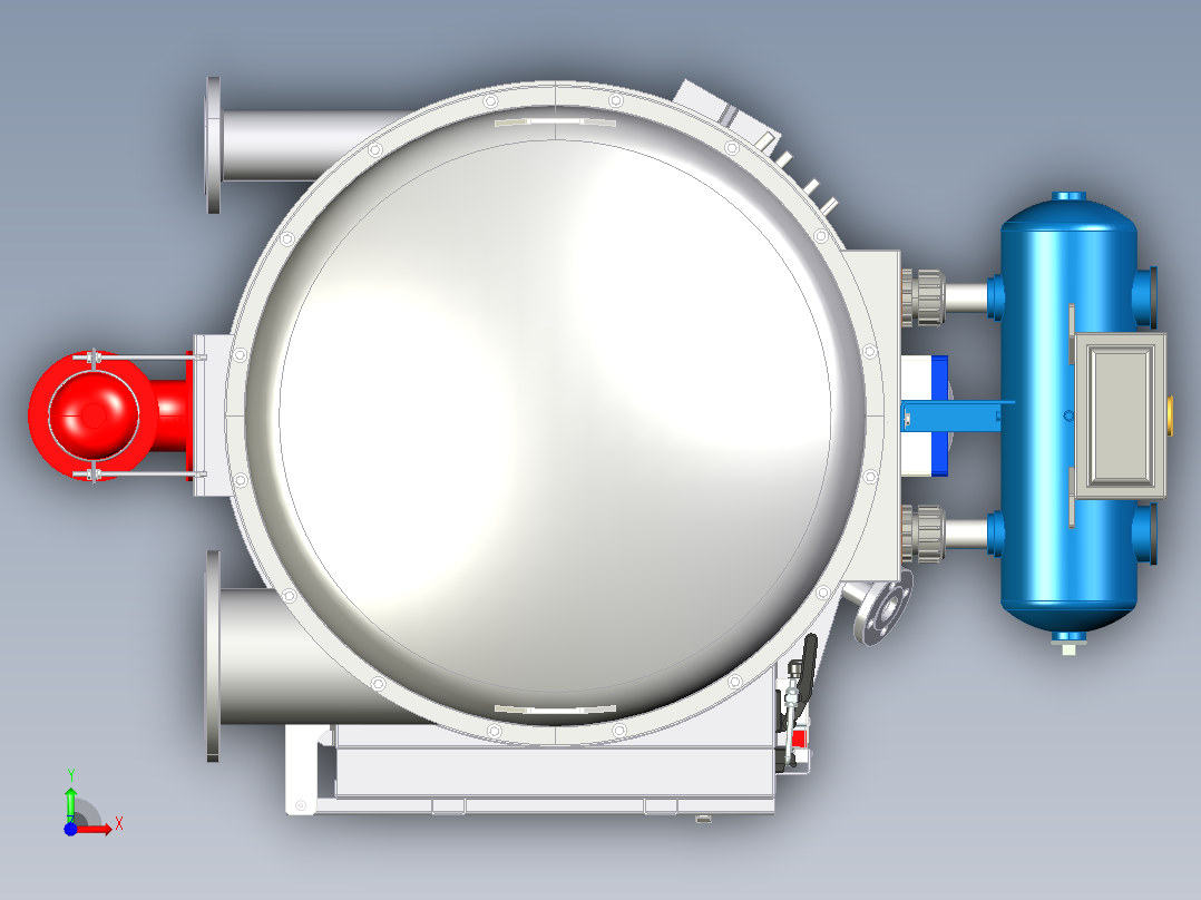 除尘器过滤器前视图