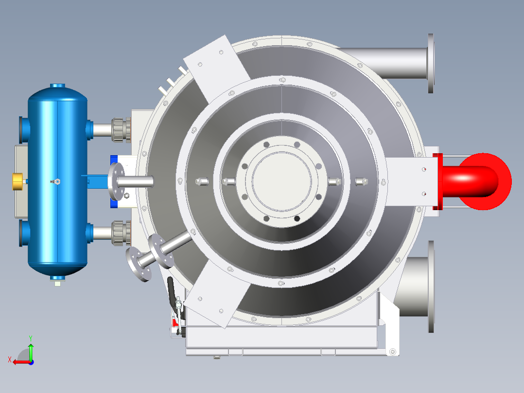 除尘器过滤器后视图