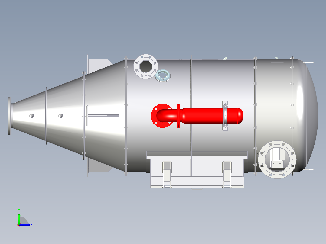 除尘器过滤器左视图