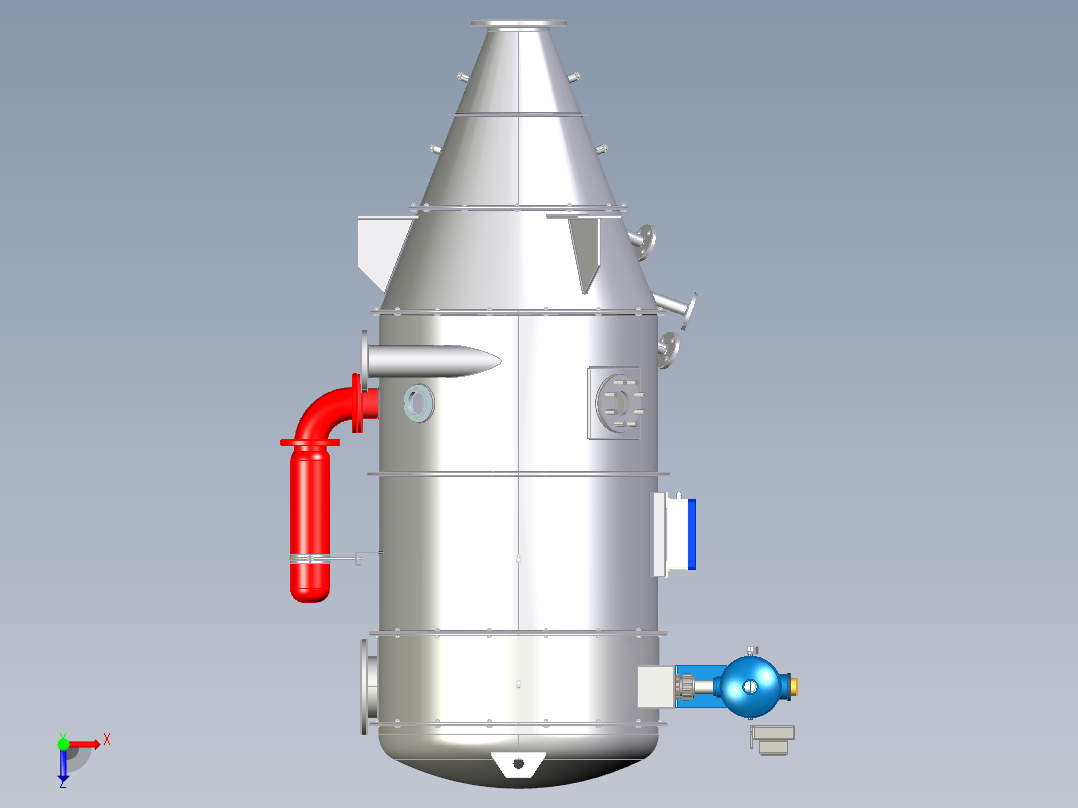 除尘器过滤器俯视图
