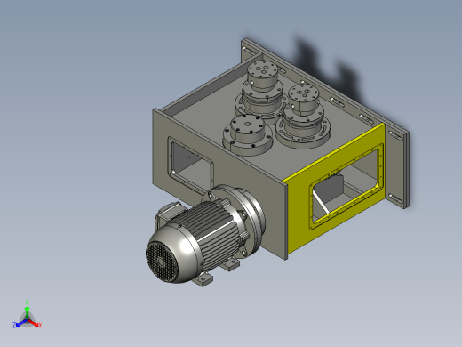 两轴输出齿轮箱