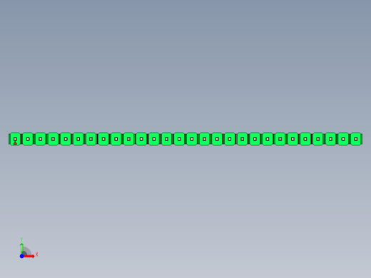 彩色公头100mil（2.54mm）系列-DS1021_green_1x28p_100mil_Type1_rev1.0前视缩略图