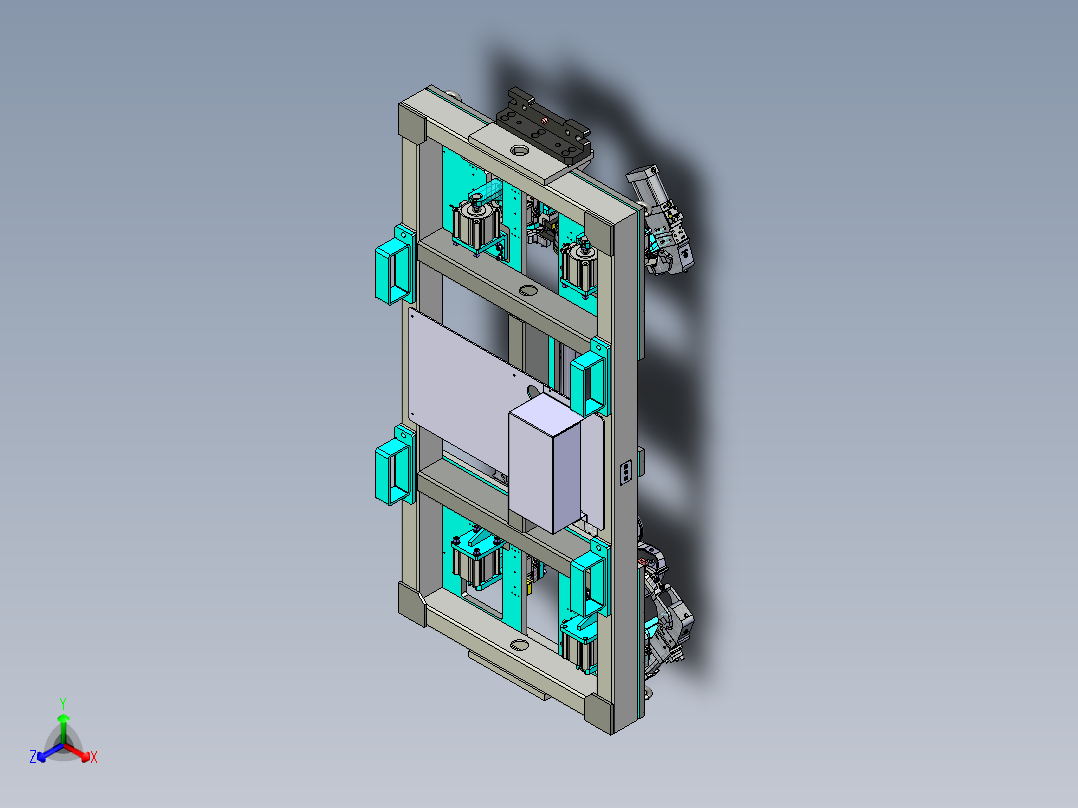 机器人车桥焊接抓具模型