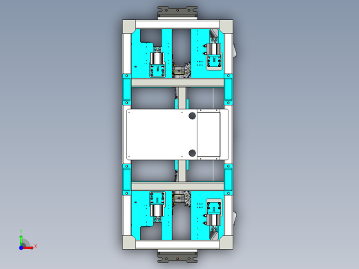 机器人车桥焊接抓具模型前视缩略图