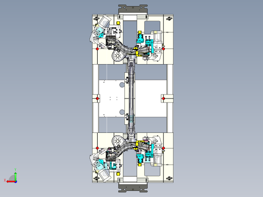 机器人车桥焊接抓具模型后视缩略图