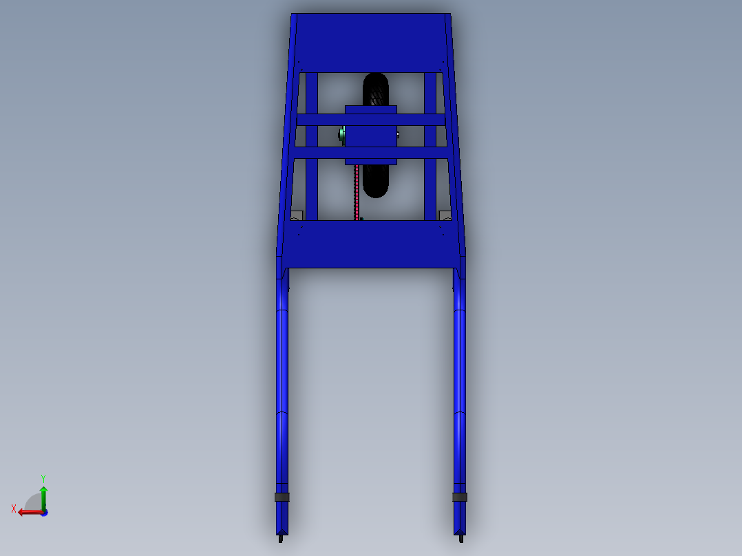 手推车电动独轮车1234907后视图