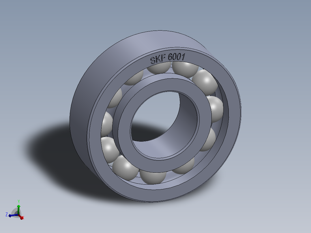 滚珠轴承-SKF BALL BEARING 6001 12x28x8