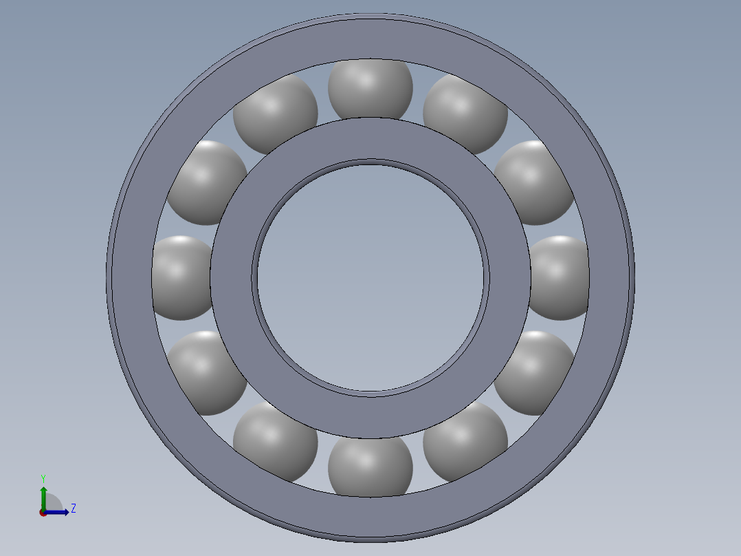 滚珠轴承-SKF BALL BEARING 6001 12x28x8左视图