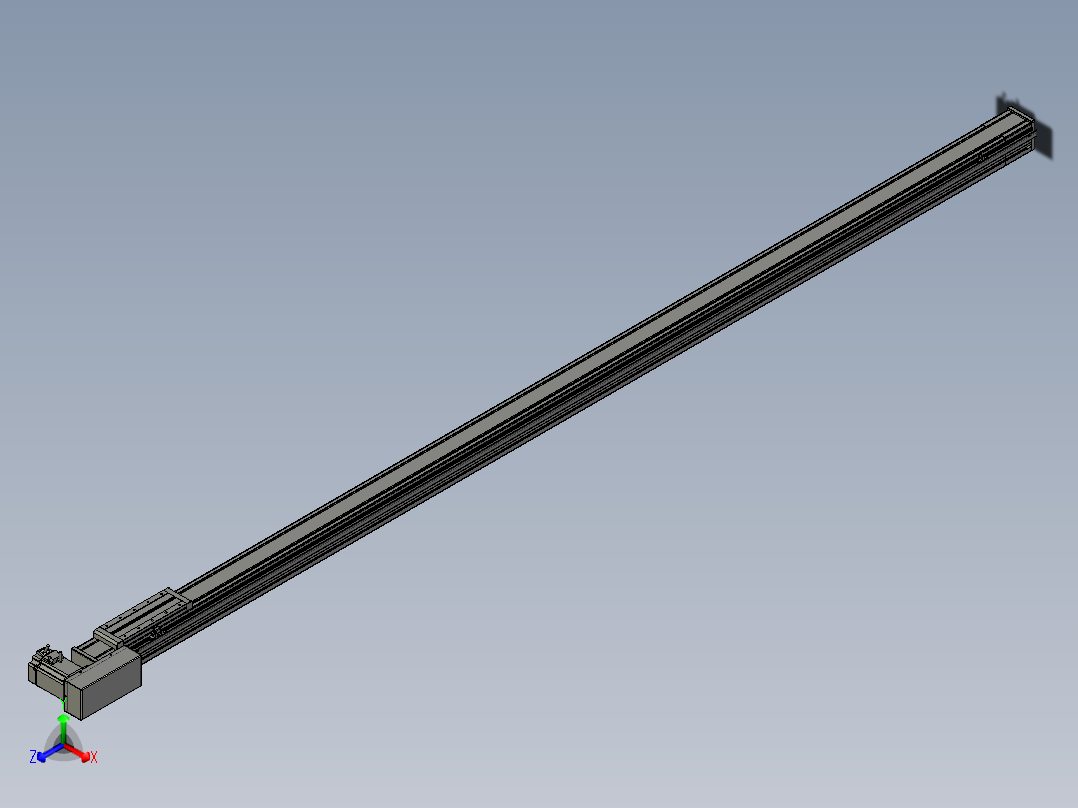 欧规系列-LB8-L75-S2700-BL-ZP75-C3正等轴测图