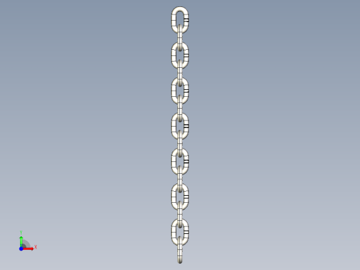 紧固件-STEP 0.3750 Chain Links前视缩略图