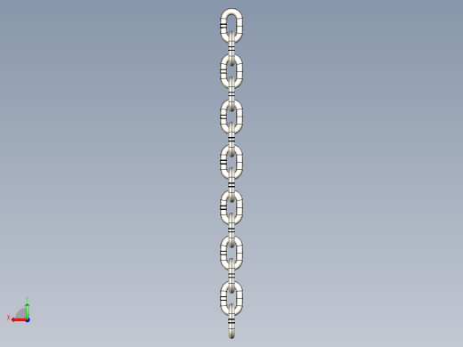 紧固件-STEP 0.3750 Chain Links后视缩略图