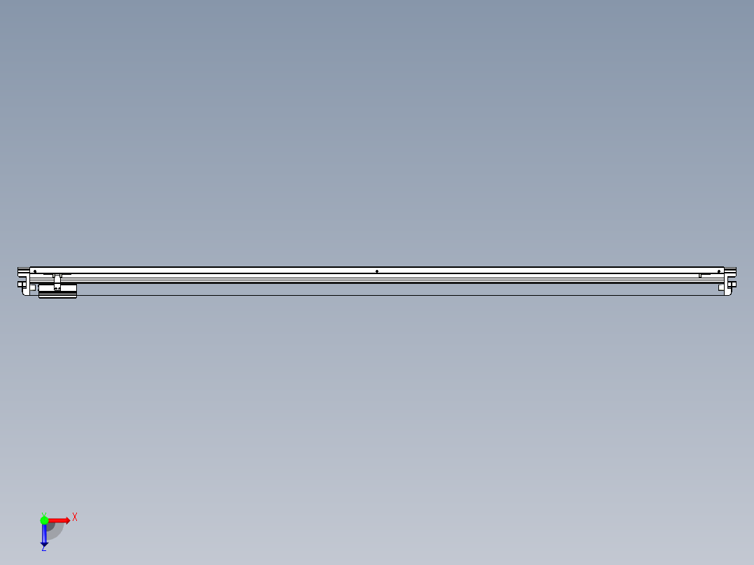 威洛博VL系列3d模型模组VL17E1Y-S1850俯视图