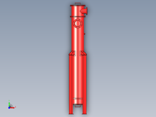 表冷器罐体前视缩略图