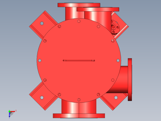 表冷器罐体俯视缩略图