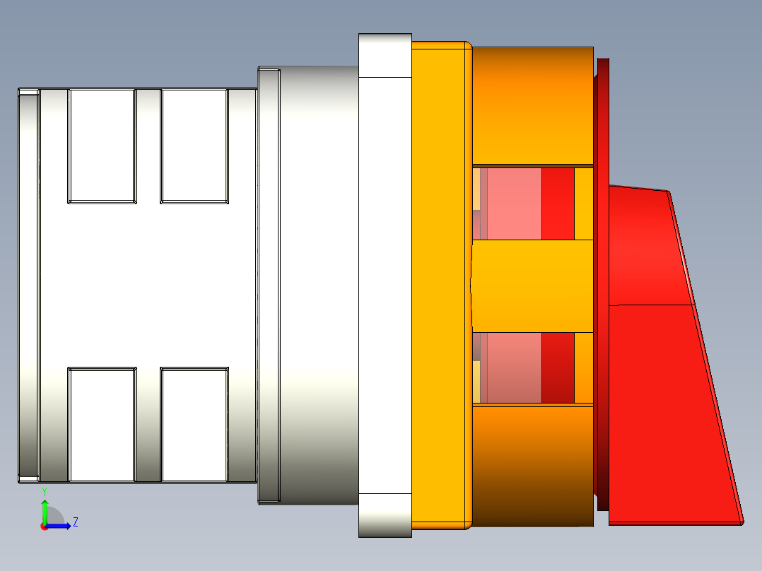 三极隔离开关LW28GS-32A左视图