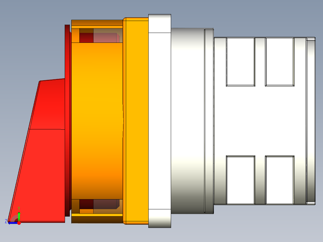 三极隔离开关LW28GS-32A右视图