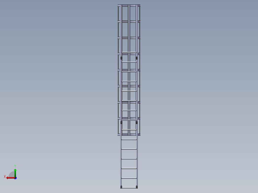 s4000-储存塔 自动化设备3D图纸3D模型后视图